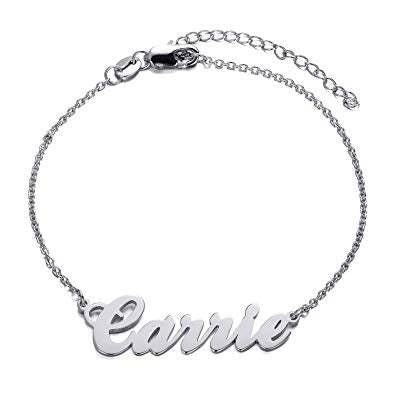 Gold Plated Name Bracelet With Name For Gift-silviax