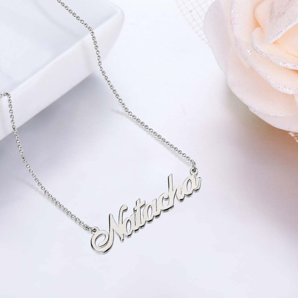 Hot Personalized Custom Gold Plated Name Necklace-silviax