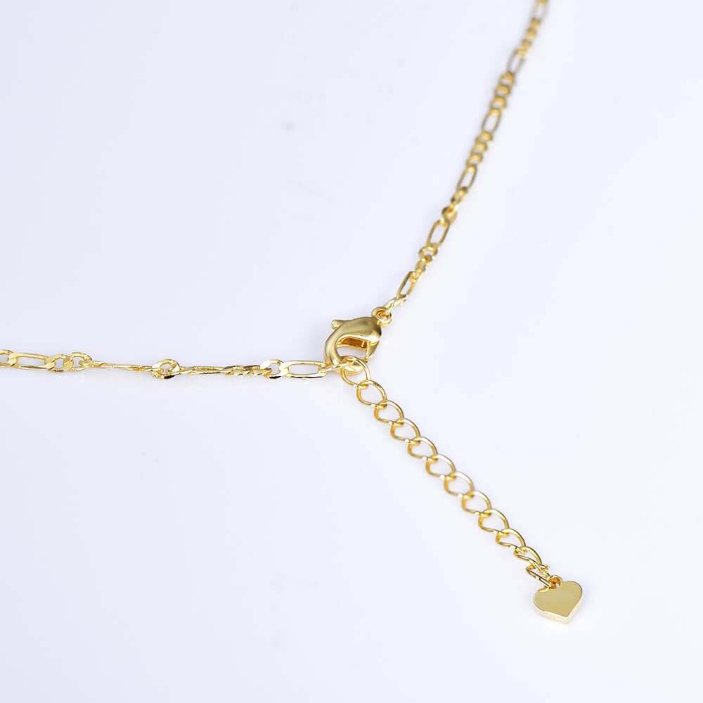 Gold Plated Personalized Capital Letter Name Necklace-silviax
