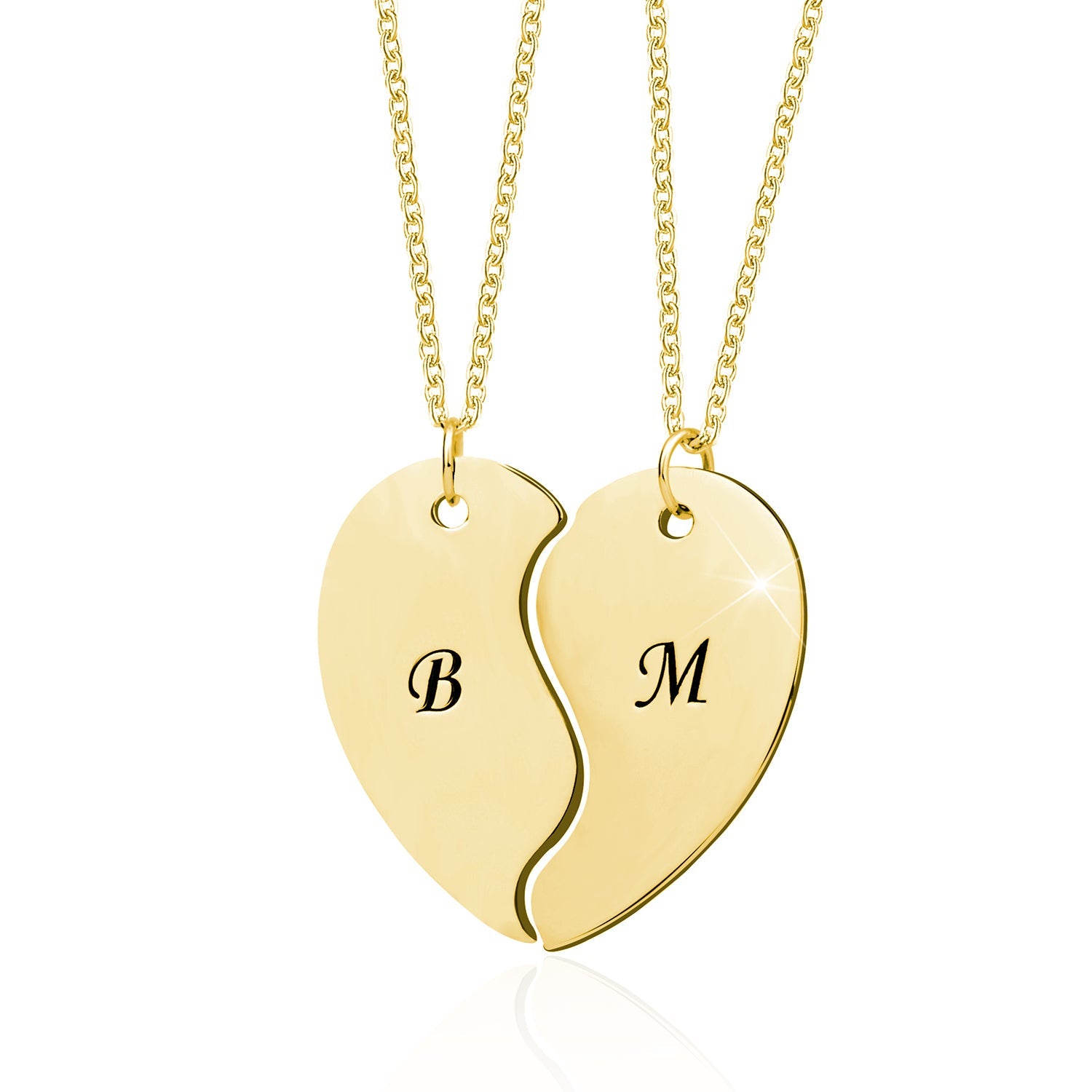 Alphabet and heart initial necklace – My Crystal Cloud