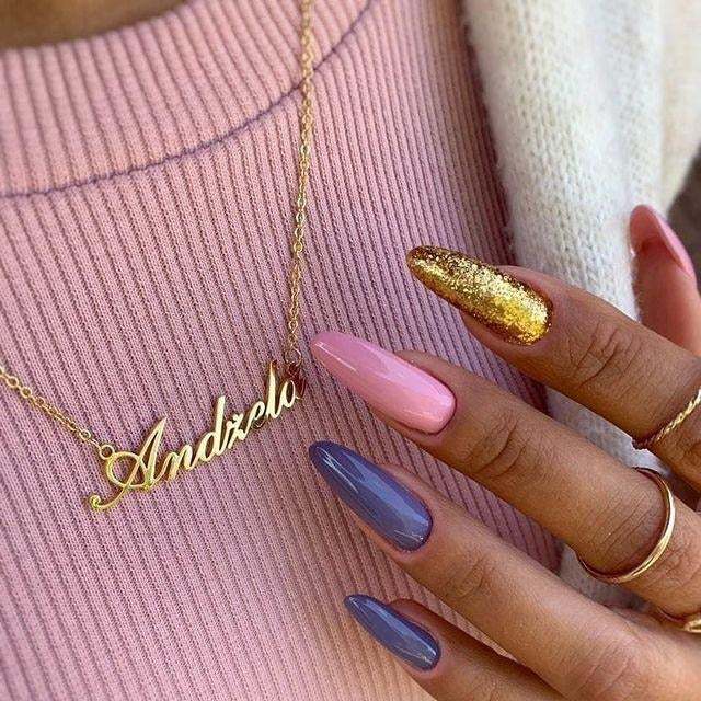 Personalized Custom Gold Plated Name Necklace Jewelry for Women Girl-silviax