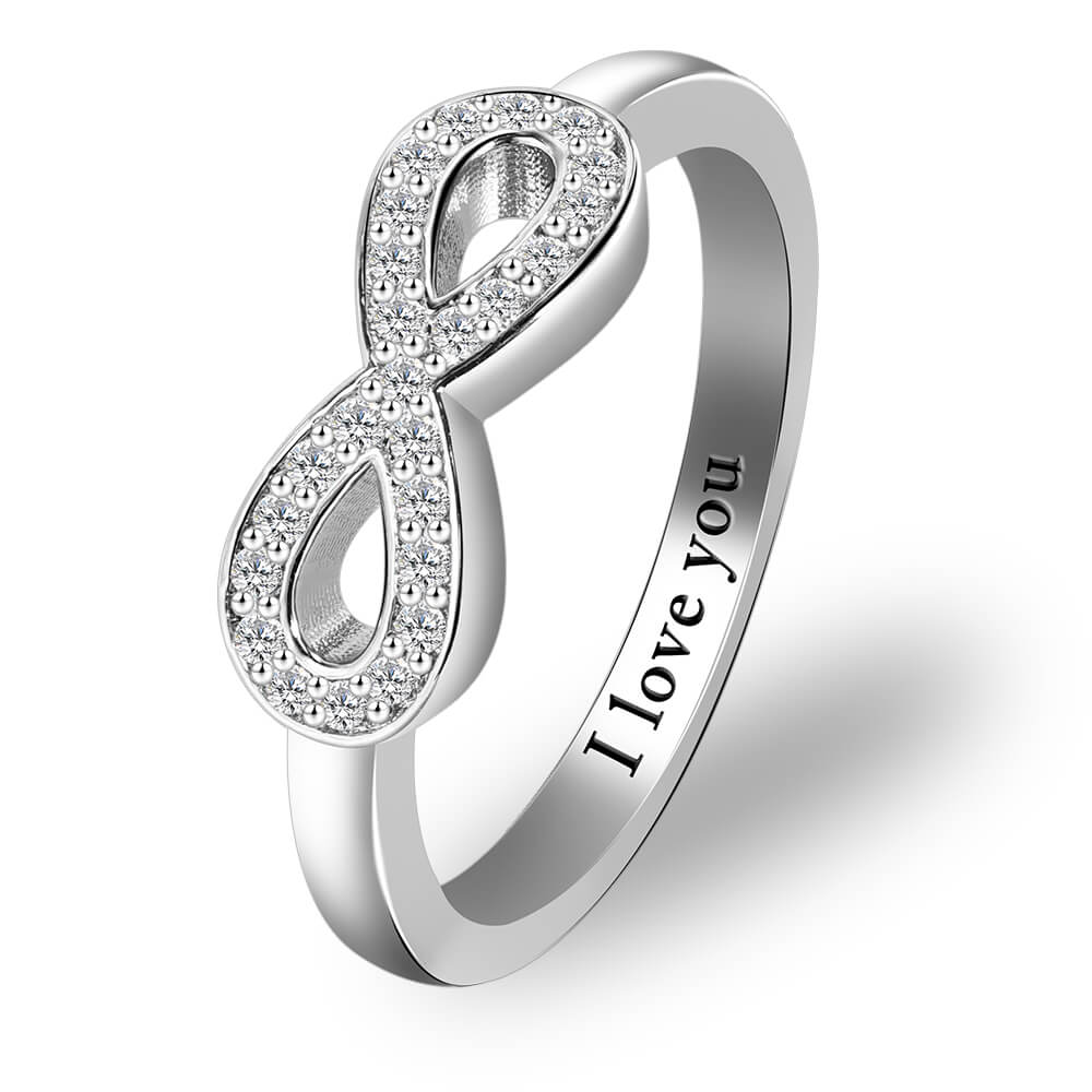 Sterling Silver Infinity Personalized Custom Engraved Ring-silviax
