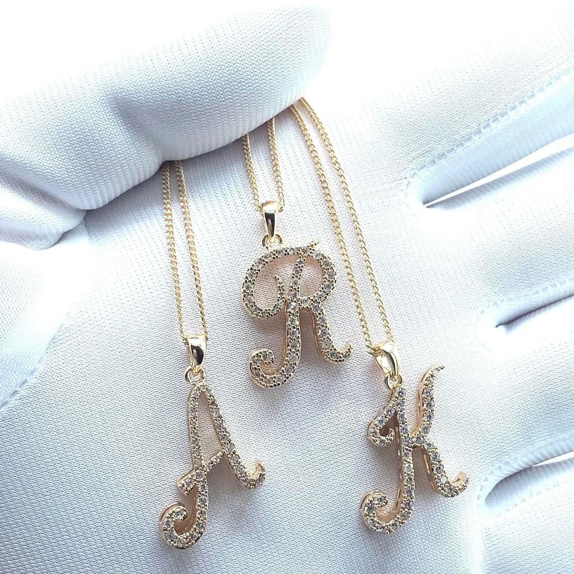 Double Layer Personalized Custom A-Z Letter Initial Necklace -silviax