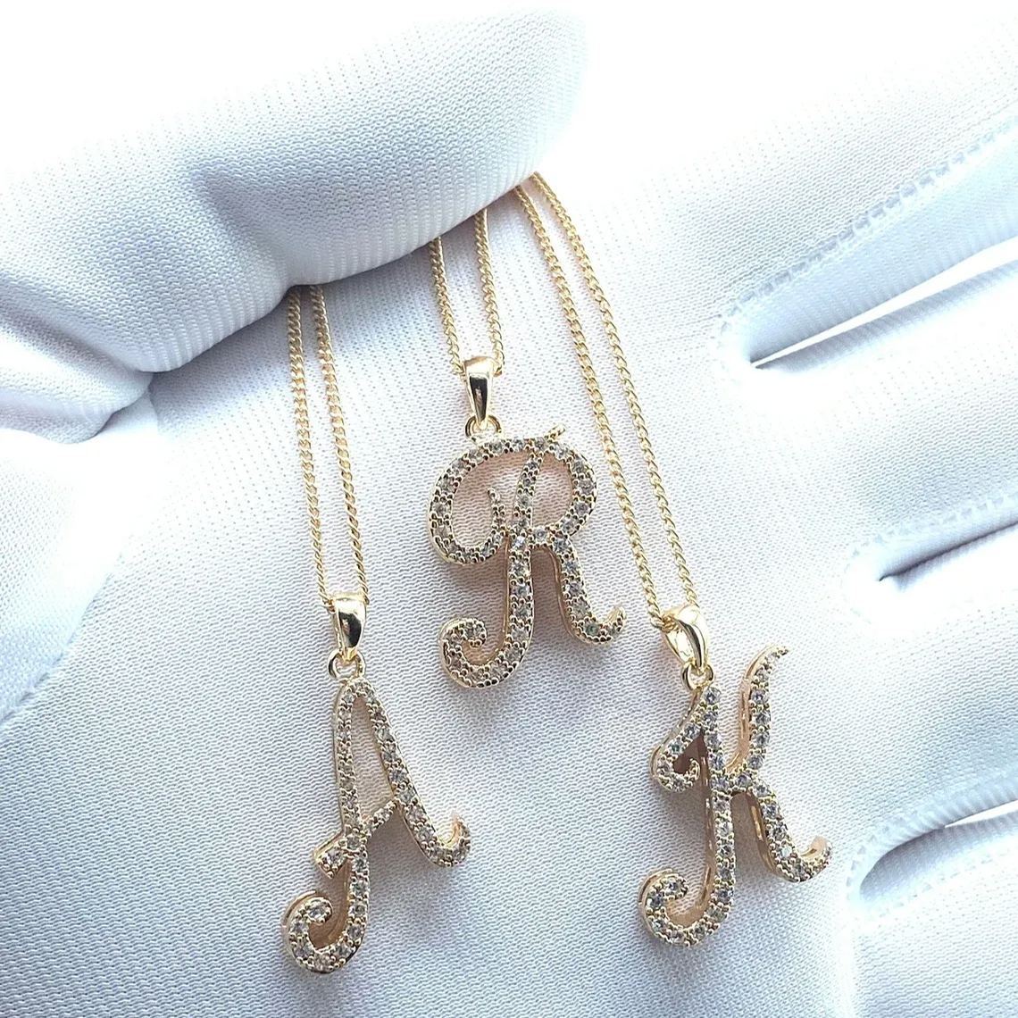 Double Layer Personalized Custom A-Z Letter Initial Necklace -silviax