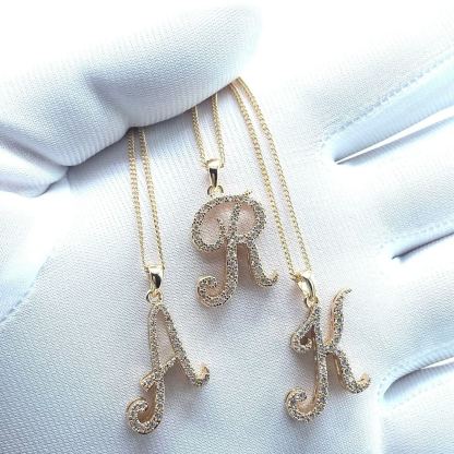 Double Layer Personalized Custom A-Z Letter Initial Necklace -silviax