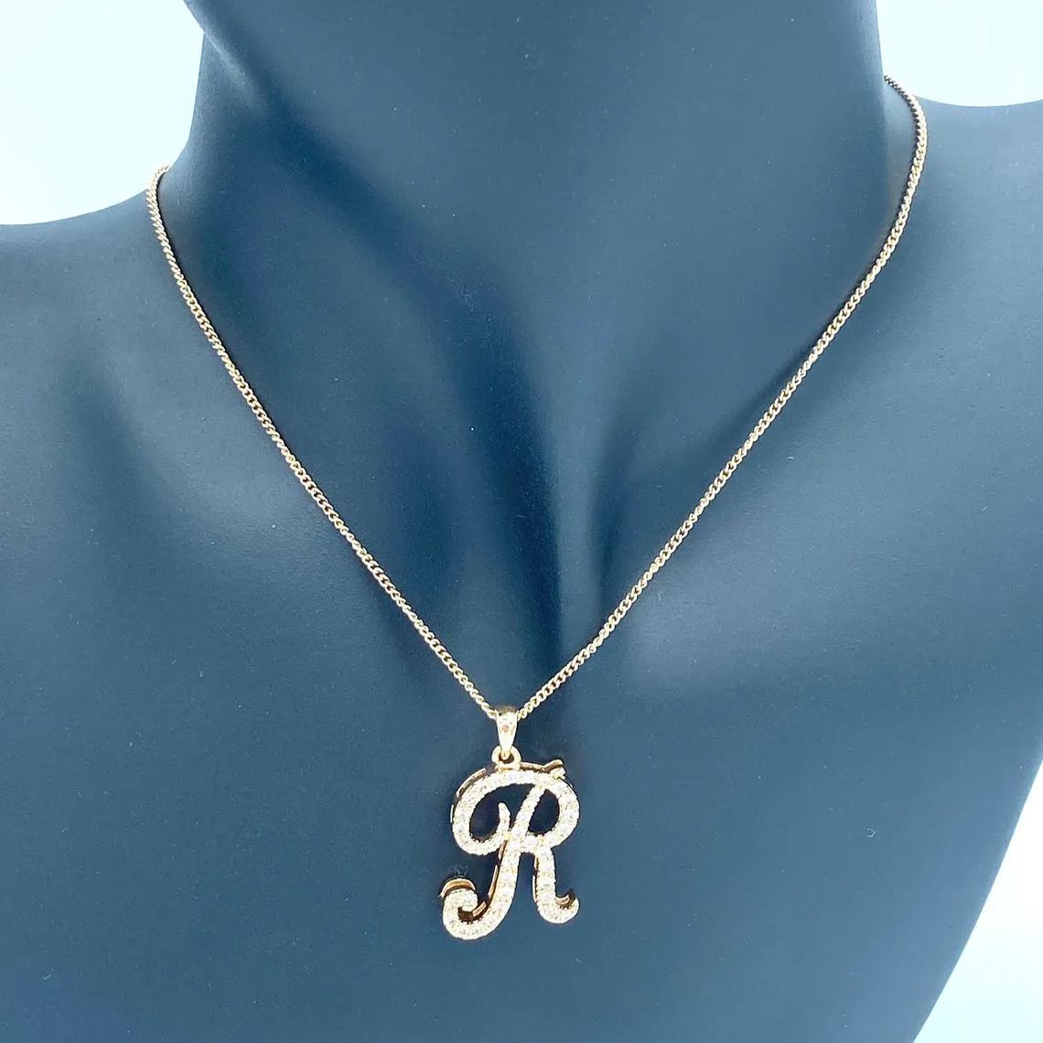 Double Layer Personalized Custom A-Z Letter Initial Necklace -silviax