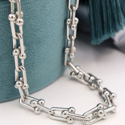 Link Chain U Type Fashion Gold Plated Bracelets-silviax