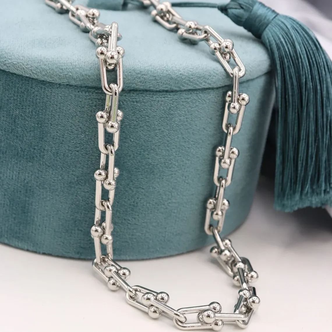 Link Chain U Type Fashion Gold Plated Bracelets-silviax