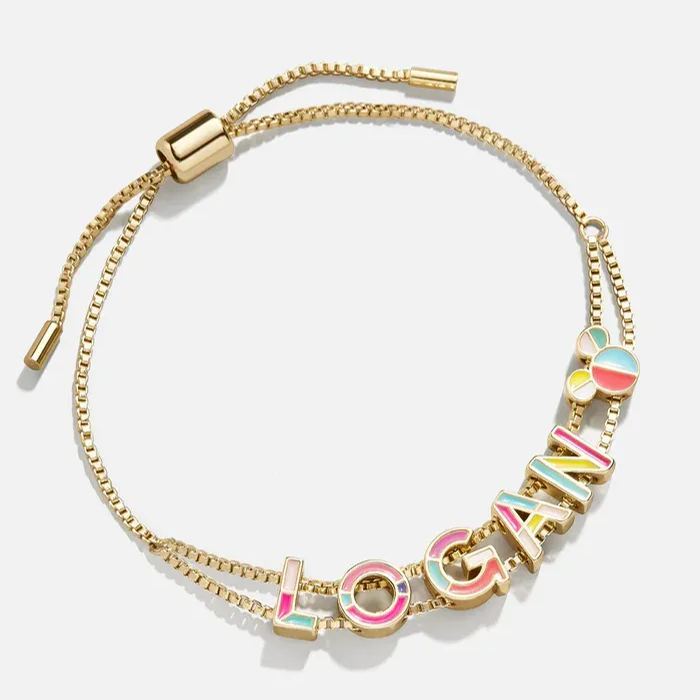 Micky Mouse Silder Bracelet Personalized Custom Name Bracelet-silviax