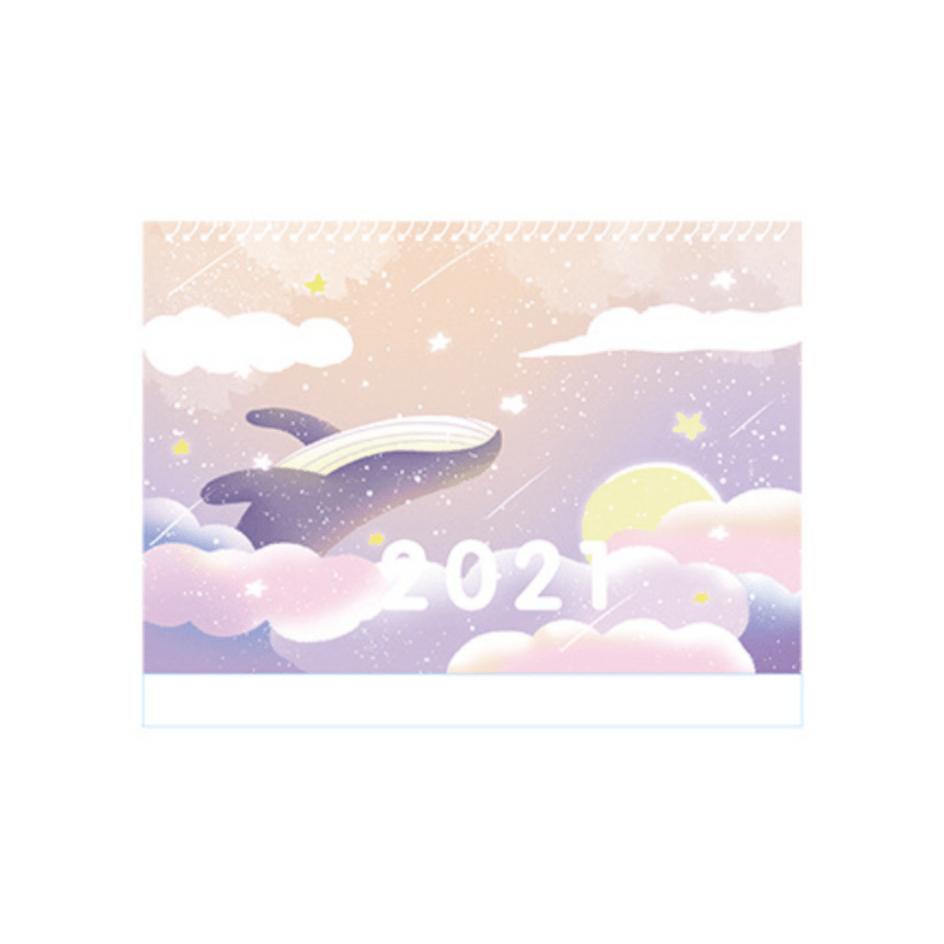 Magic Whale Desk Calendar - Small