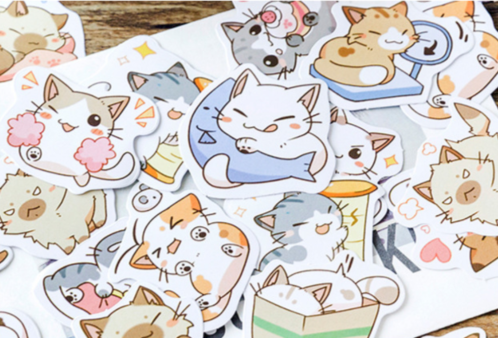 Little Chibi Cat Stickers