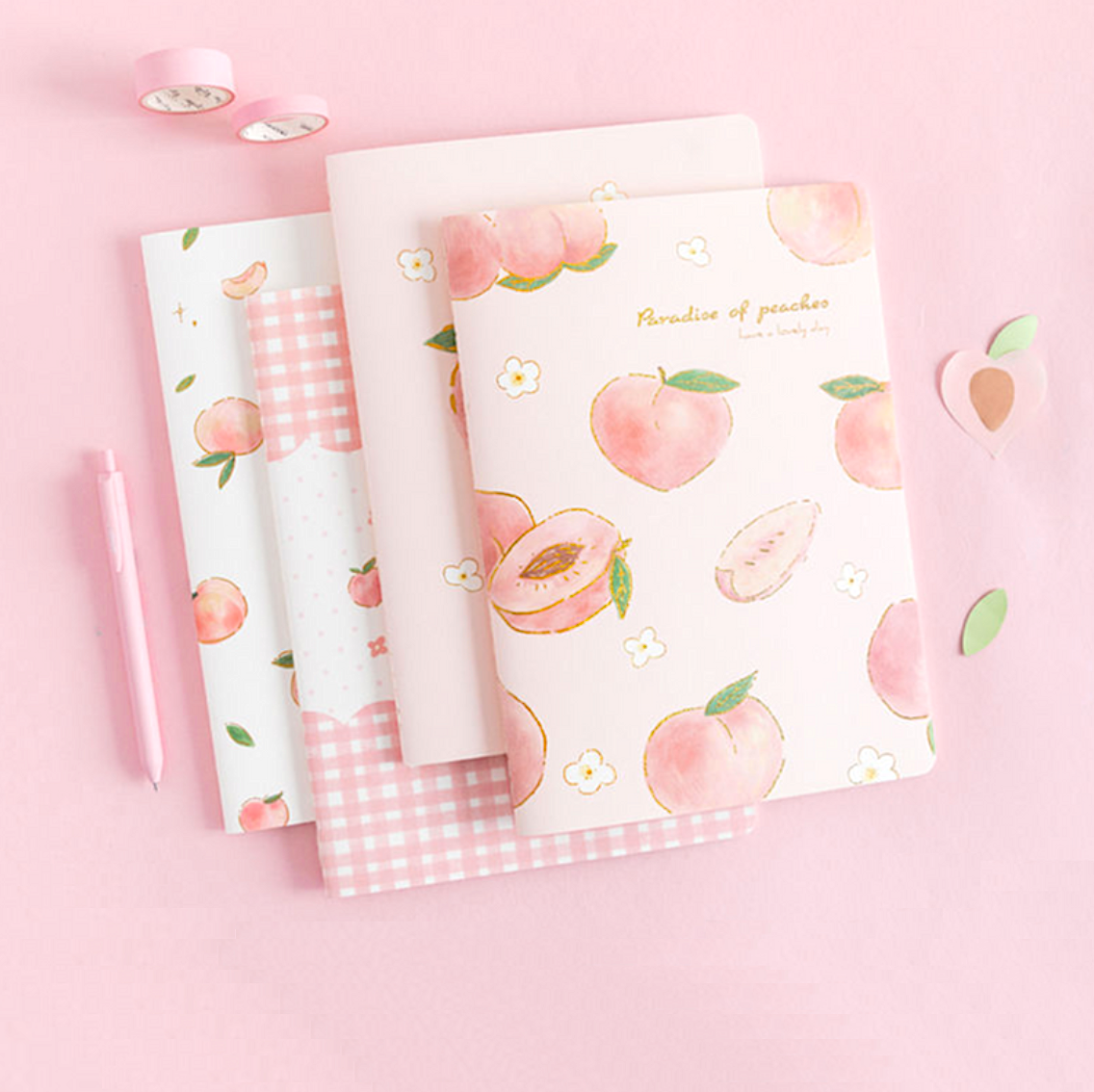 Peach Paradise Paper Notebooks