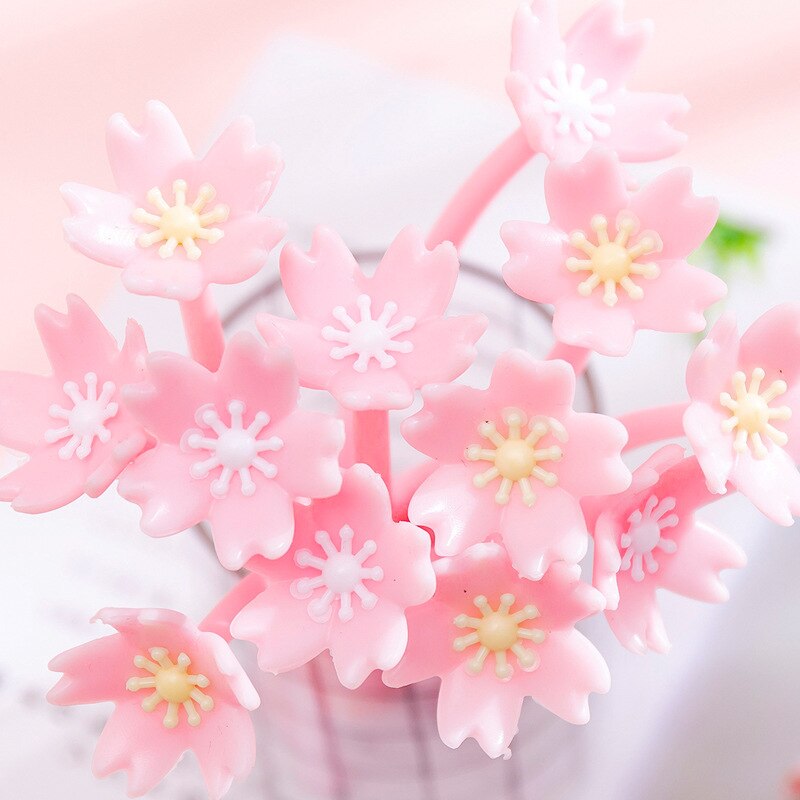 Cherry Blossom Kawaii Gel Pen Sets (10 Pcs)