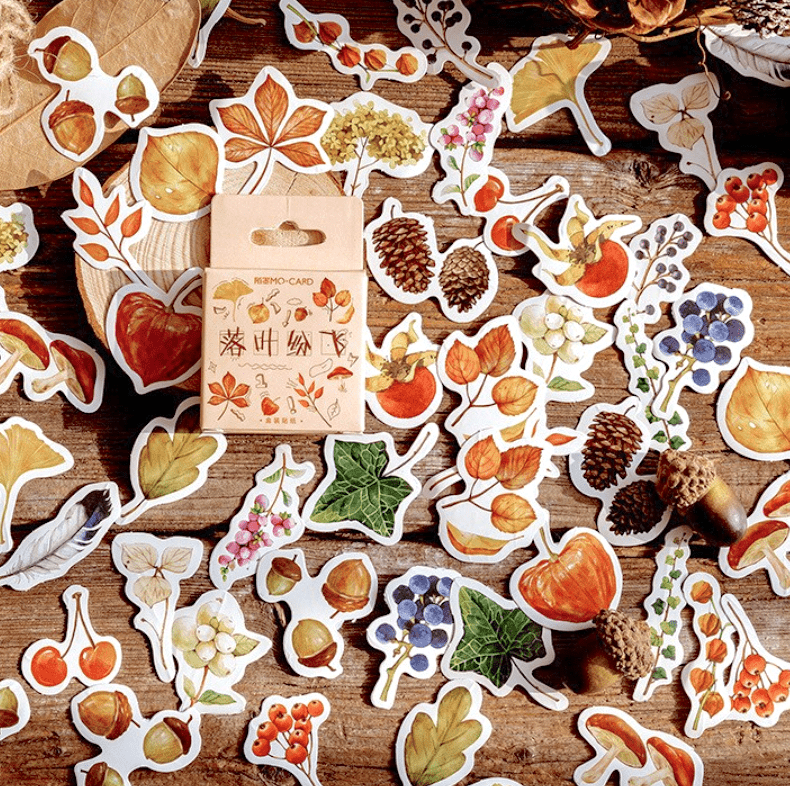 Autumn Leaves Paper Stickers