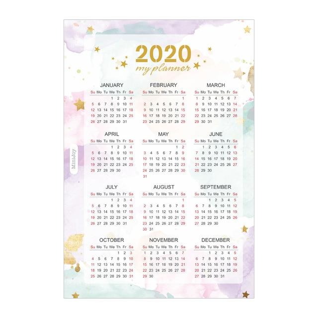 2020 Calendar Index Refill - A5 & A6