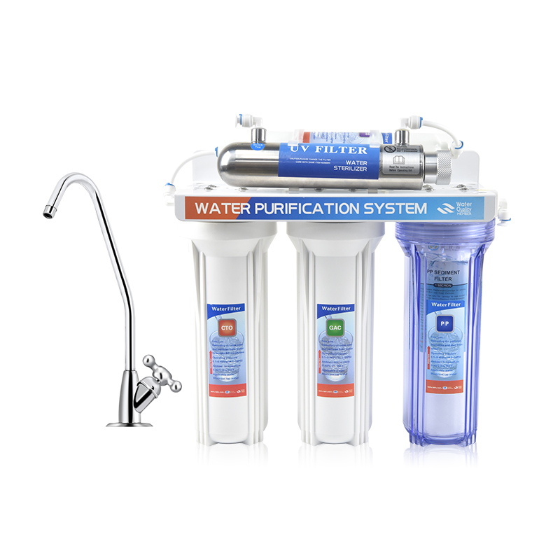 household appliances uv water filter 5 stage water purification machine