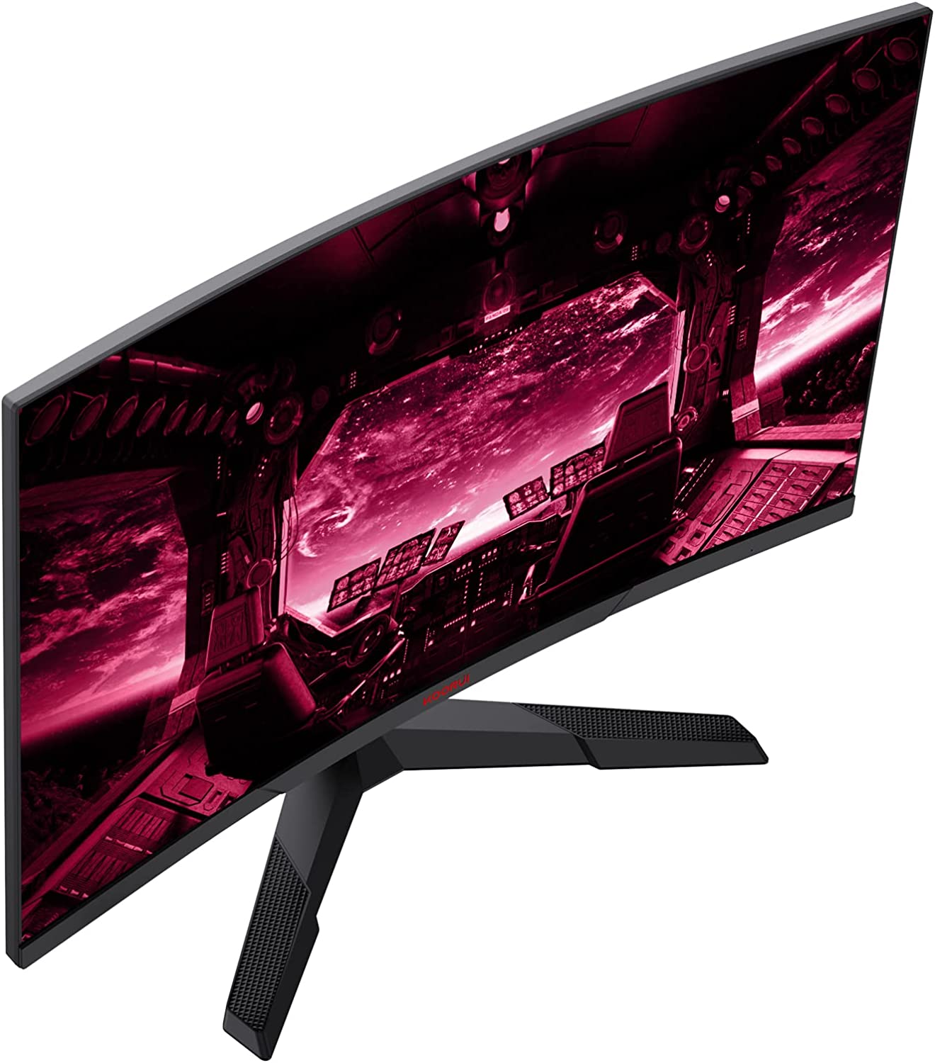KOORUI 27 inch 144Hz 1ms 2K QHD Curved Gaming Monitor,Freesync(G-sync Compatible),100% sRGB Fast VA Computer Monitor,HDMI/DisplayPort,Vision care,Rocker Button-Koorui