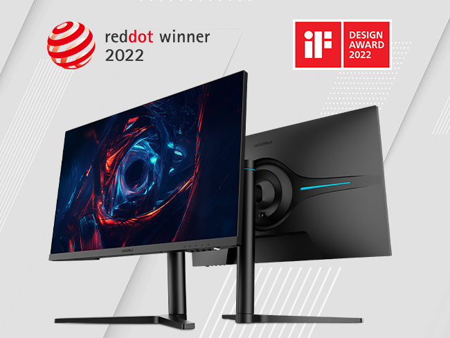 KOORUI 27E1Q gaming monitor won the 2022 International Design Double Award-Koorui