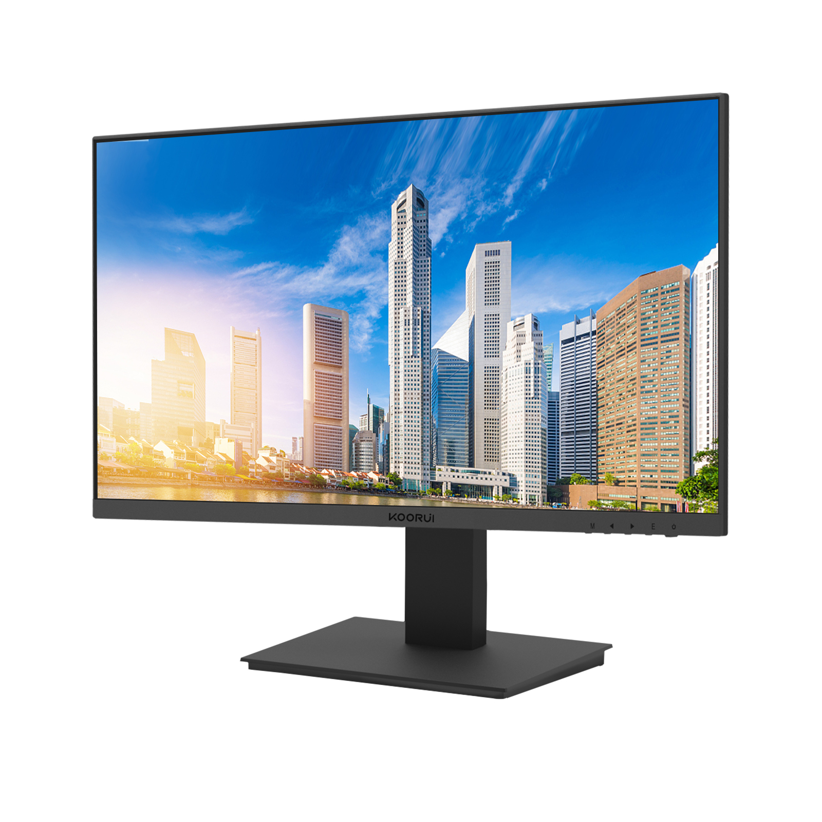 KOORUI 24 inch IPS High-Performance 75Hz 5ms 99% sRGB Office Gaming Monitor,Full HD(1920 x 1080p) 3-Side Borderless Computer Monitor,VGA/HDMI Port,Eye protection,Blue Light Filter,Non-Flash screen-Koorui
