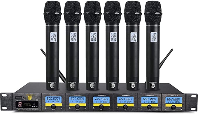 Proreck MX66 | Wireless Microphone System|Handheld Wireless Vocal Karaoke Machine