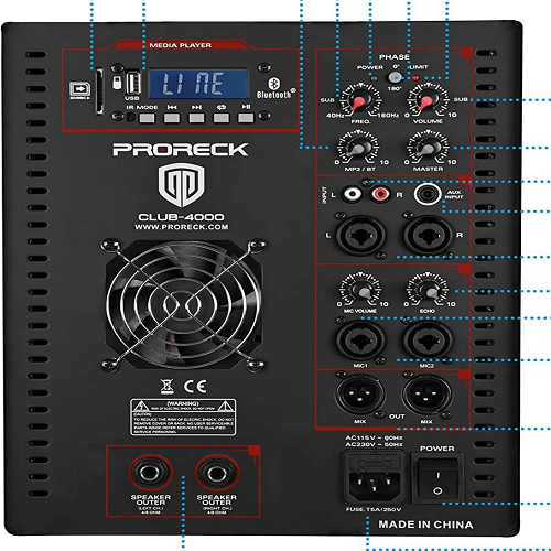 PRORECK PR-18AMP Subwoofer Amplifier Replacement - PRORECK