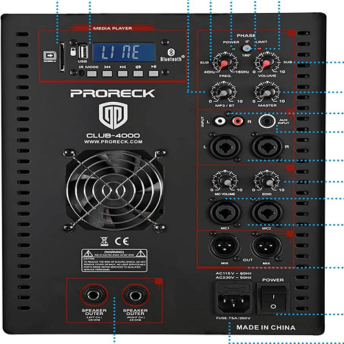 PA Subwoofers Amplifier Replacement PRORECK 3000 8000