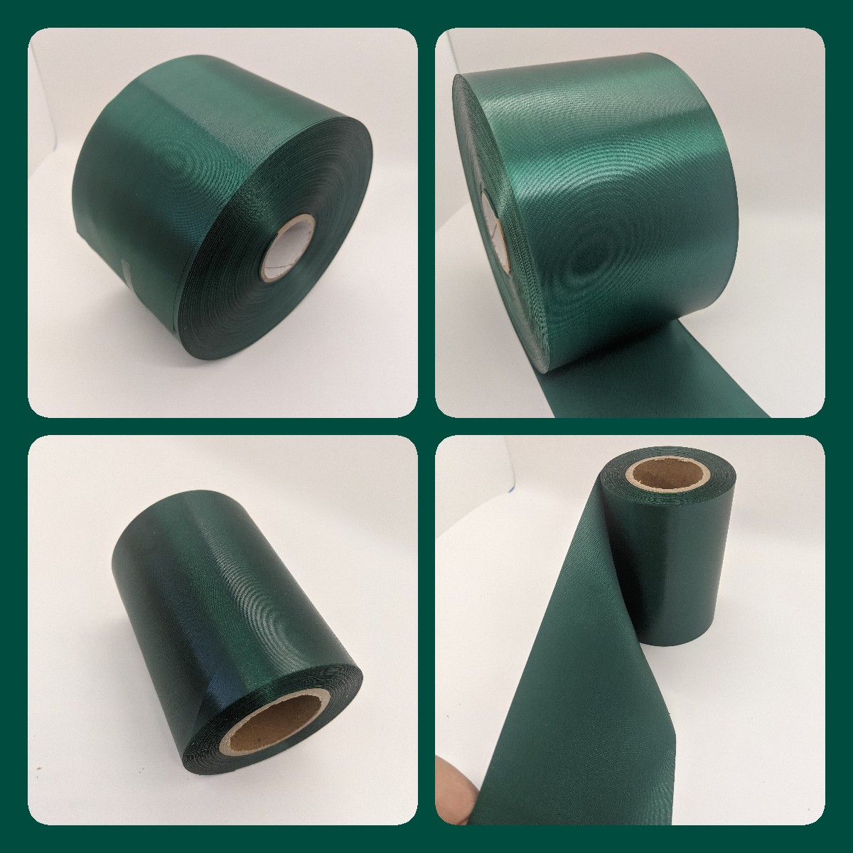 Dark green Polyester Satin Gift Ribbon  10MM-100MM