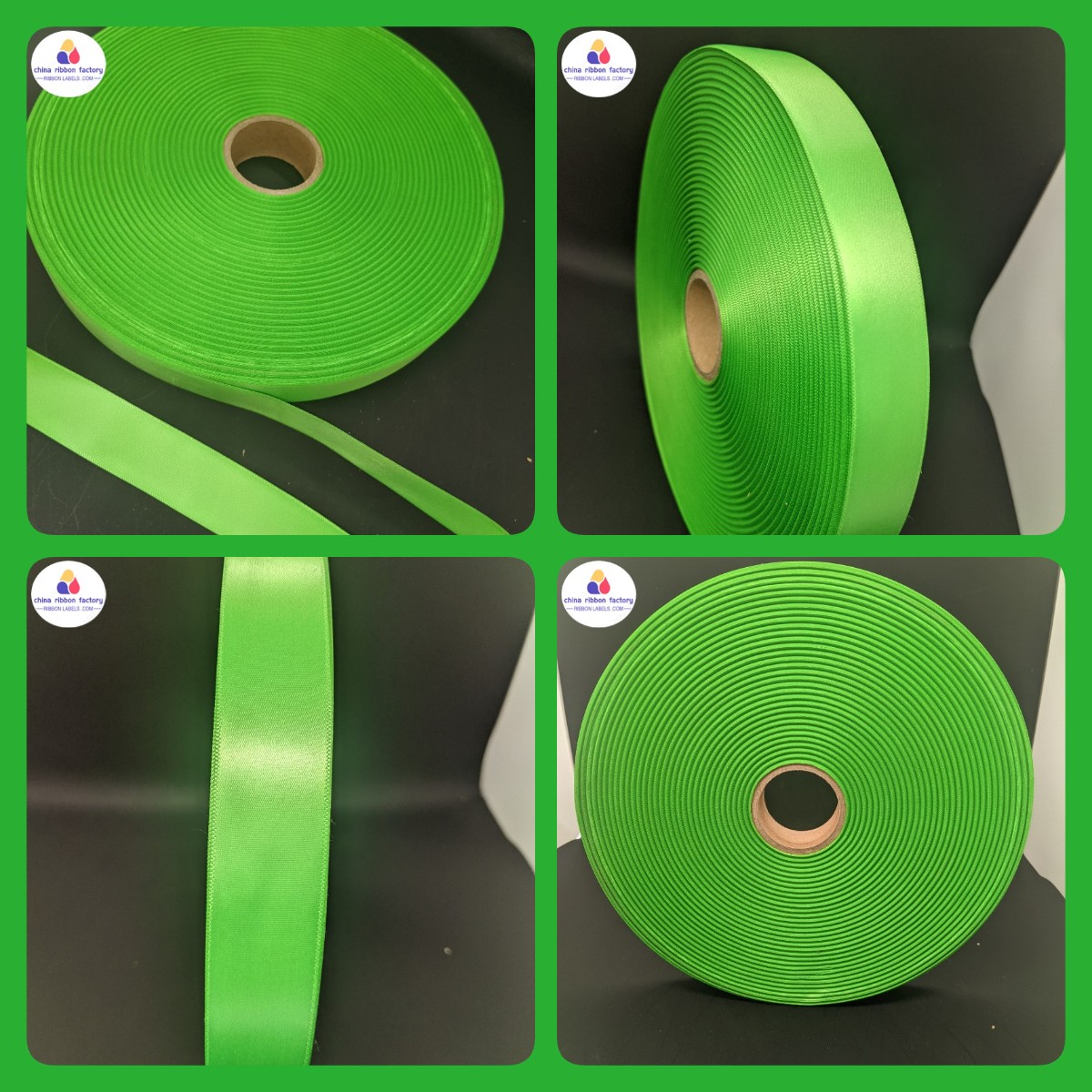 Customize colors woven edge satin ribbon