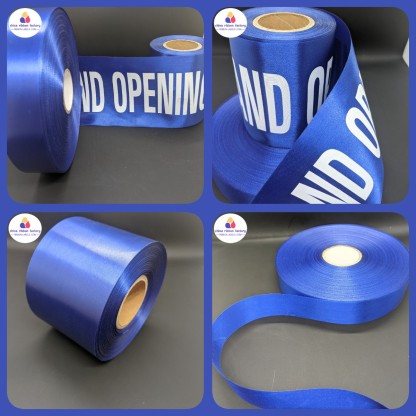 blue polyester satin ribbon 
