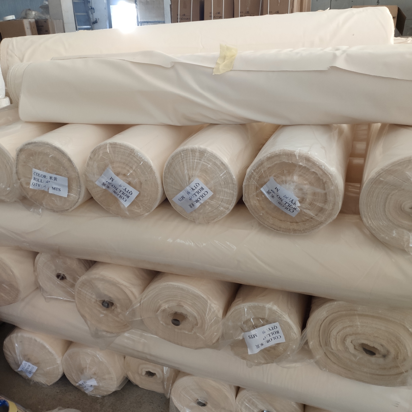  Custom printed cotton woven garment warming labe