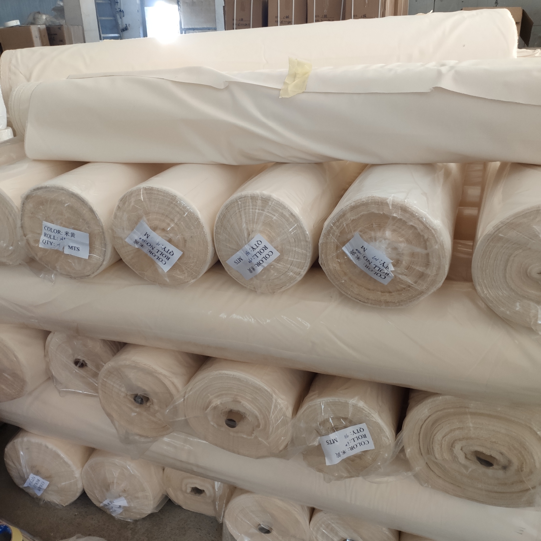  Custom printed cotton woven garment warming labe