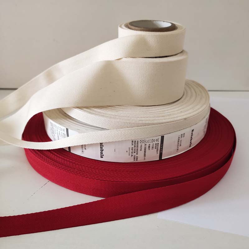 Good quality washable woven cotton ribbon