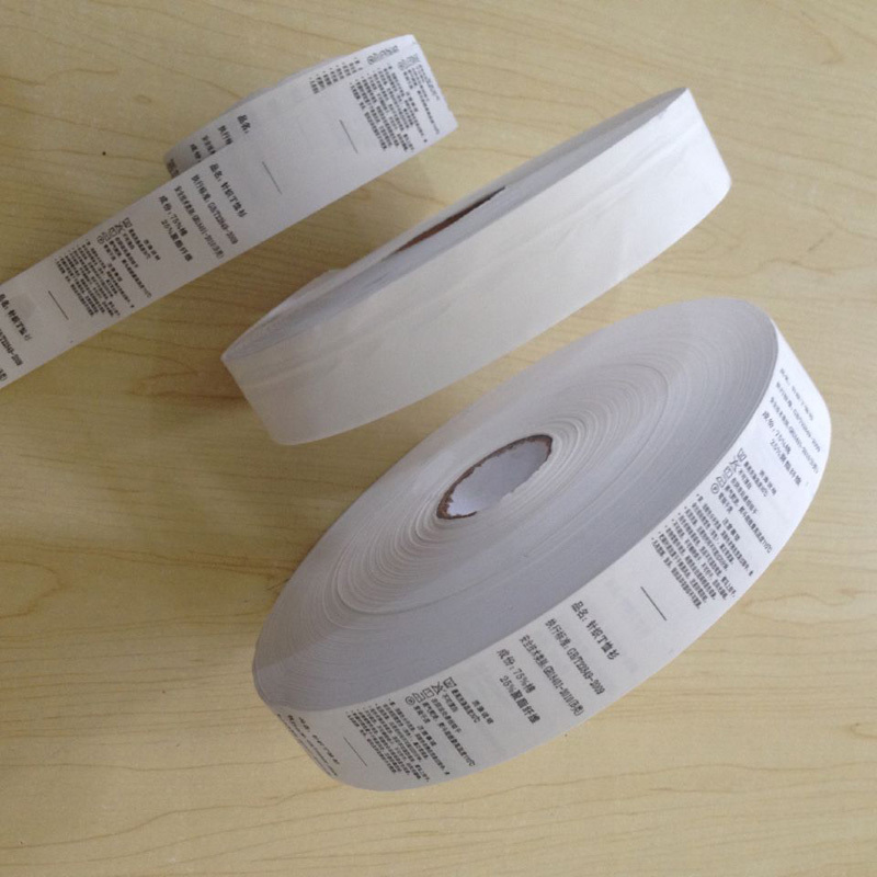 Customized printed colors nylon taffeta ribbon labels