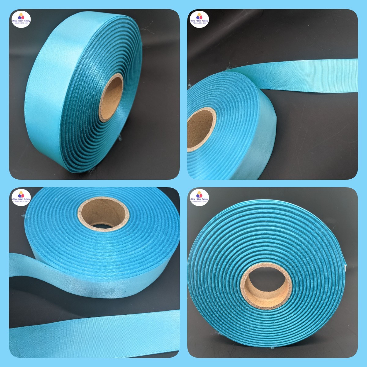 Customize colors woven edge satin ribbon