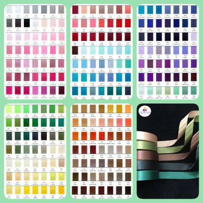 blue polyester satin ribbon 