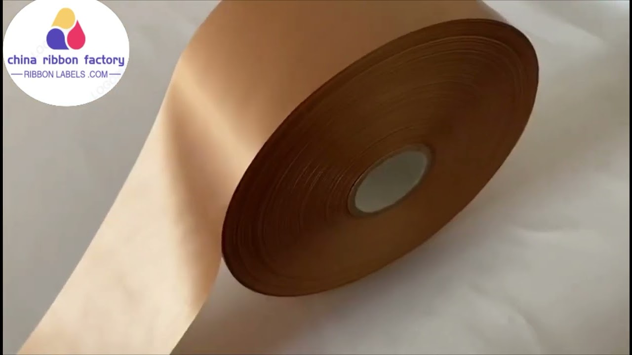 Decorative single/doubside 100% Polyester camel/caramel Satin garment 