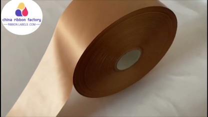 Decorative single/doubside 100% Polyester camel/caramel Satin garment 