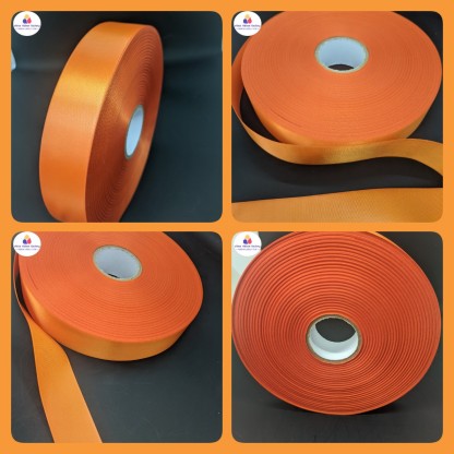 Customize colors woven edge satin ribbon