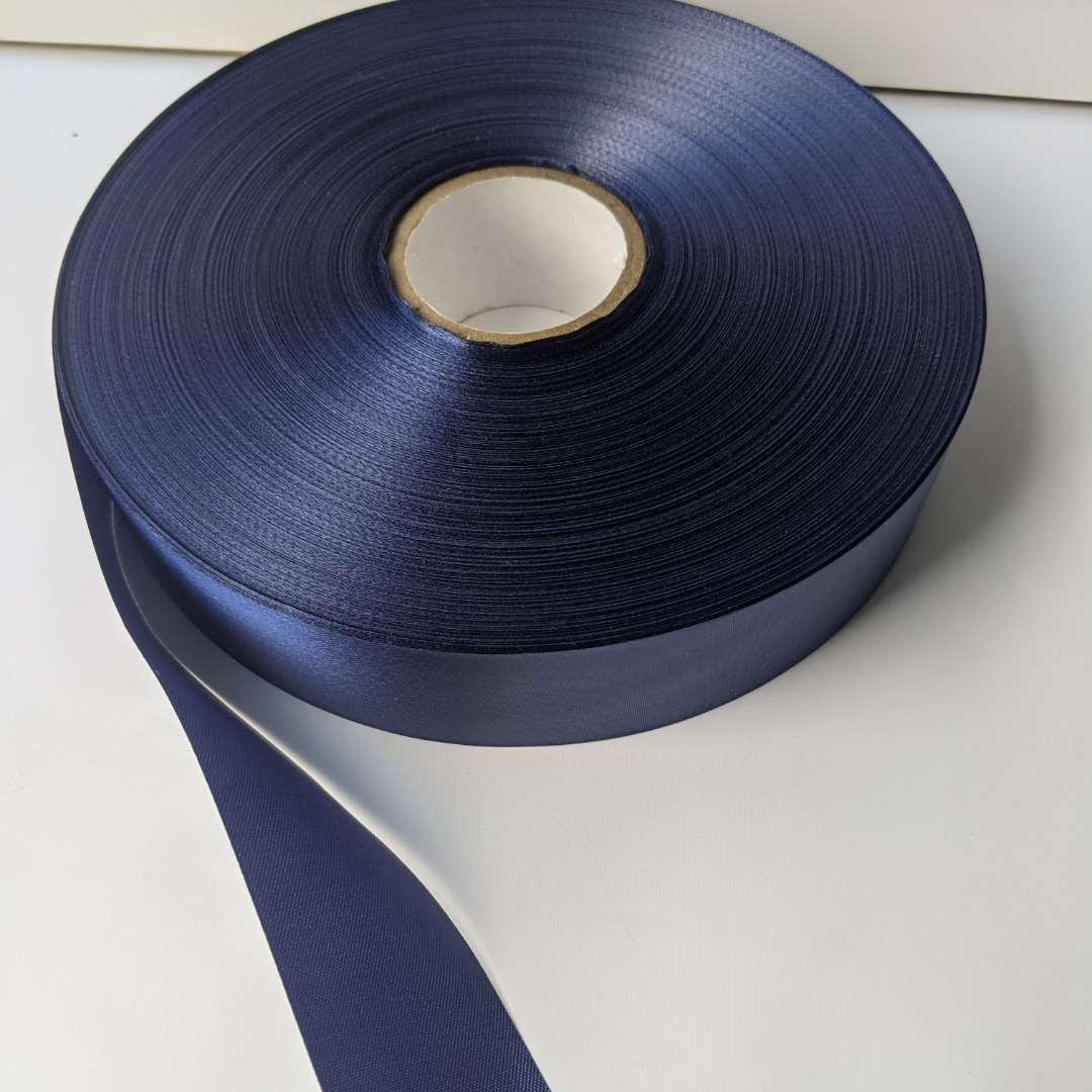 Dark blue Polyester Satin Gift Ribbon  10MM-100MM