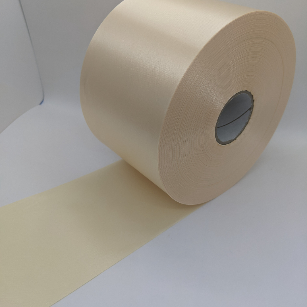 Beige Polyester Satin Gift Ribbon  10MM-100MM