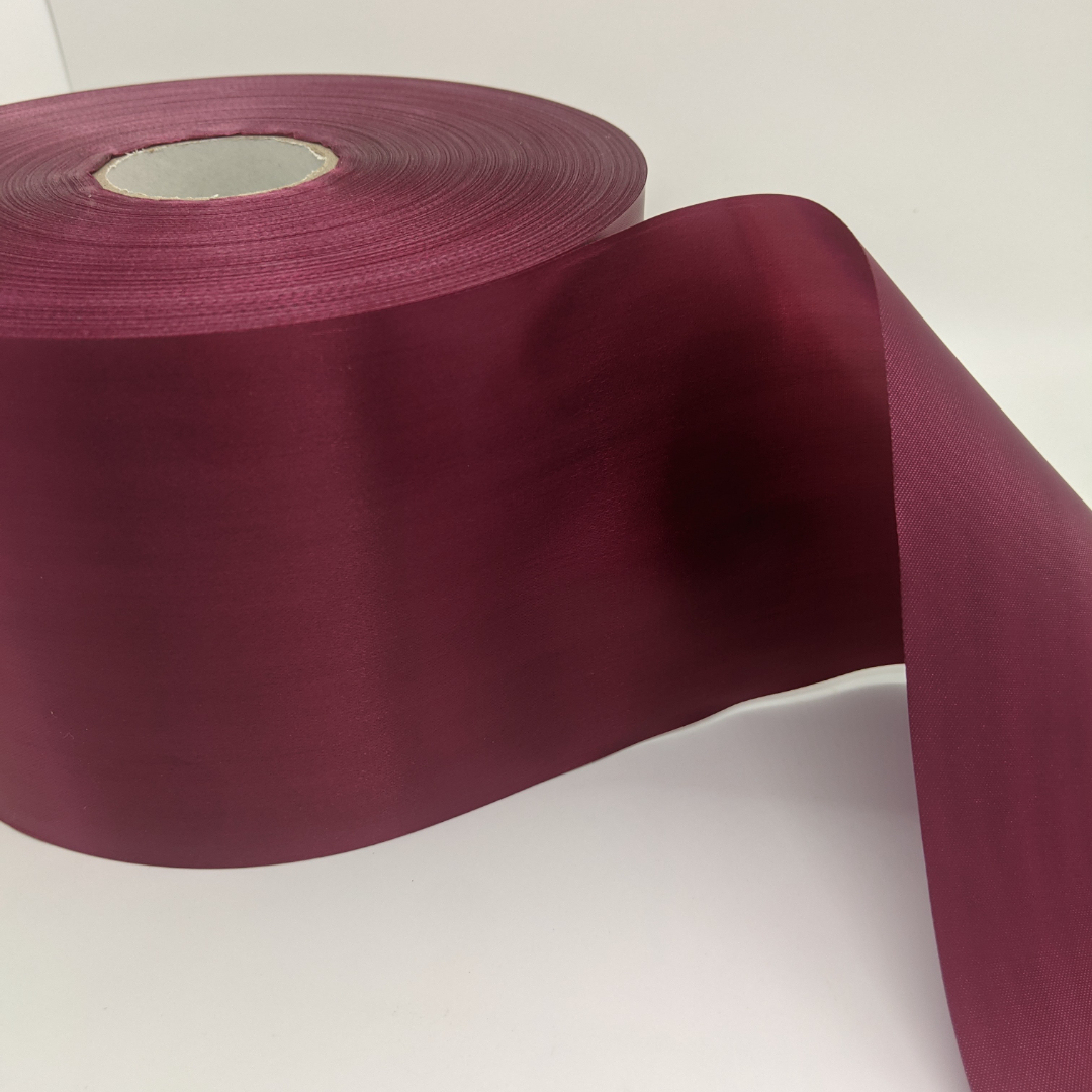 Burgundy Polyester Satin Gift Ribbon  10MM-100MM