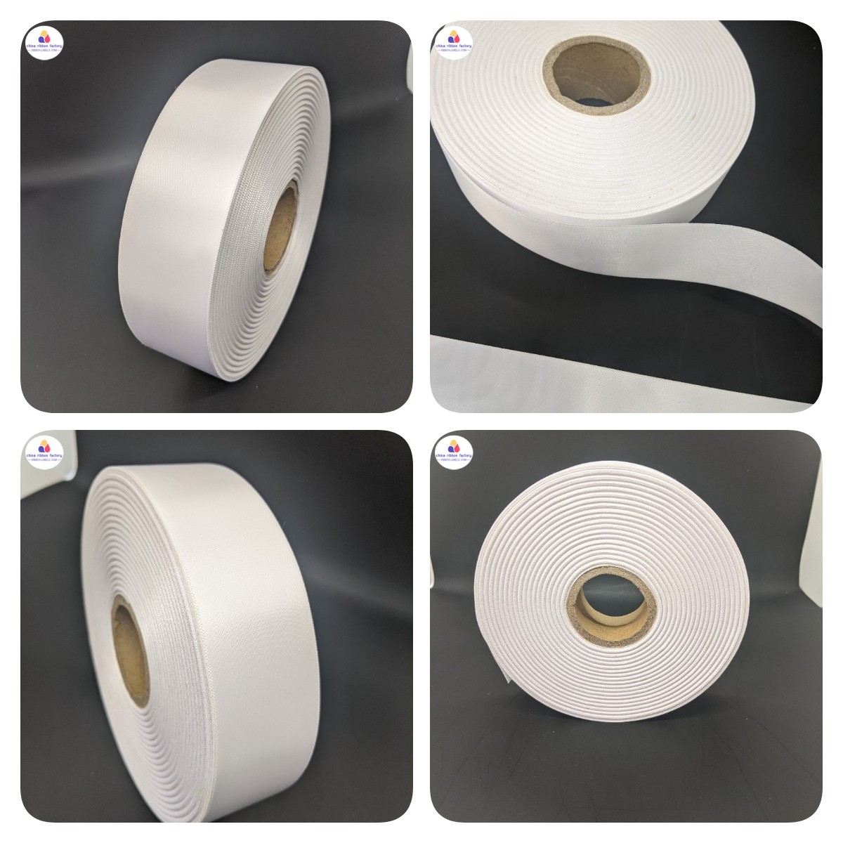 Wholesale single sided woven edge polyester satin ribbon for gifts