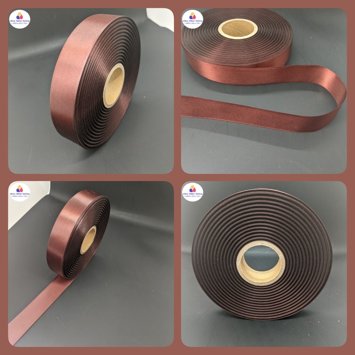 Customize colors woven edge satin ribbon