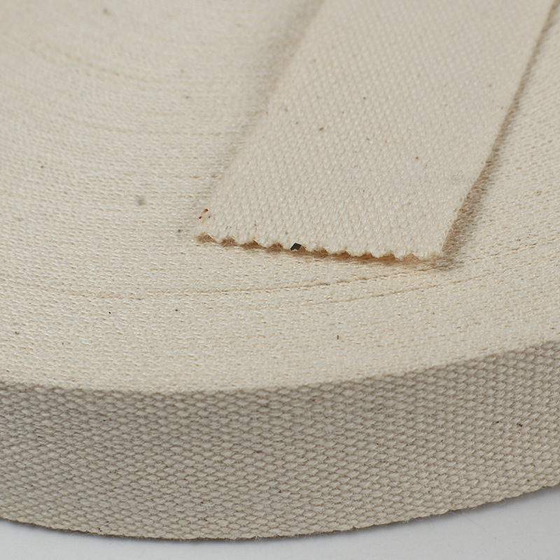 Good quality washable woven cotton ribbon