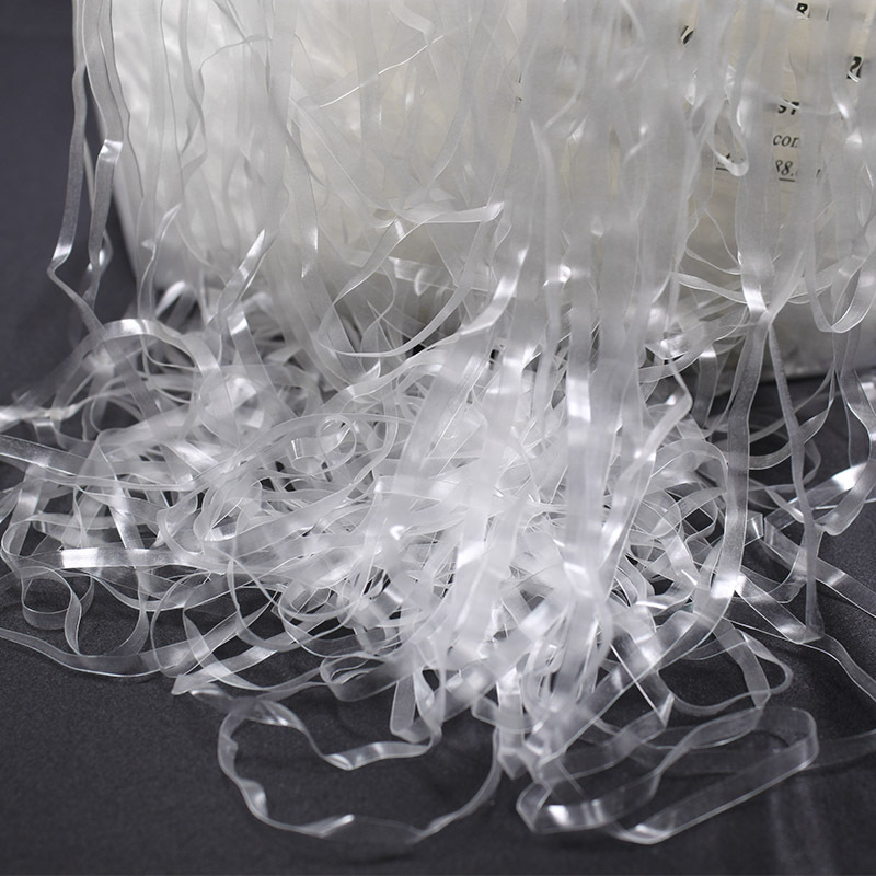 Hot sell garment tpu tape clear transparent shoulder strap elastic band for sewing accessories