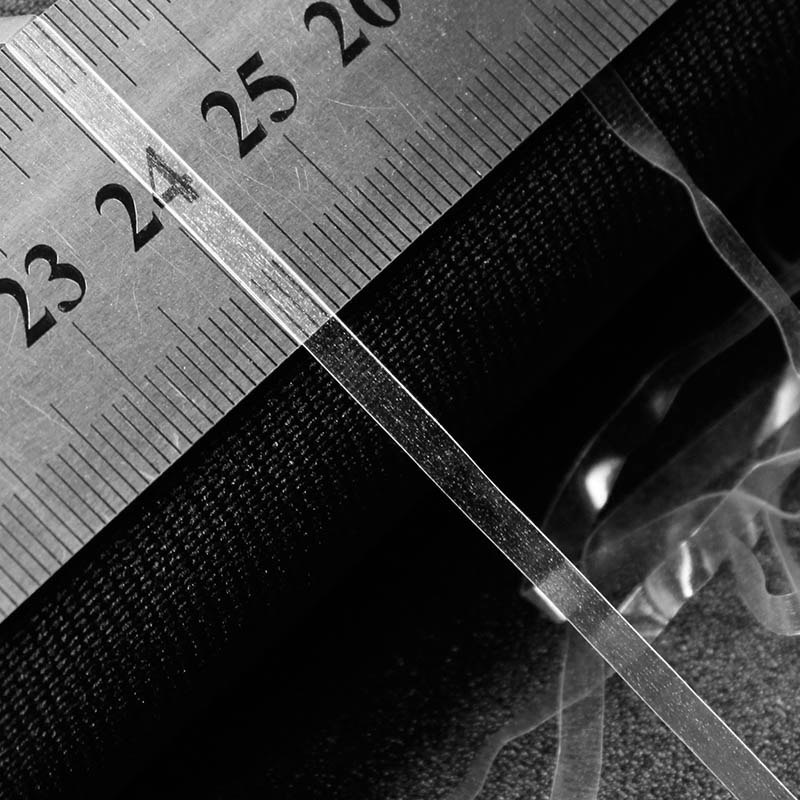 Hot sell garment tpu tape clear transparent shoulder strap elastic band for sewing accessories