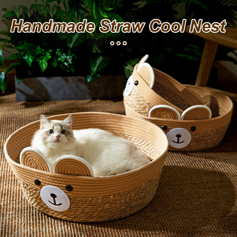 Peouna™ Handmade Straw Cool Nest