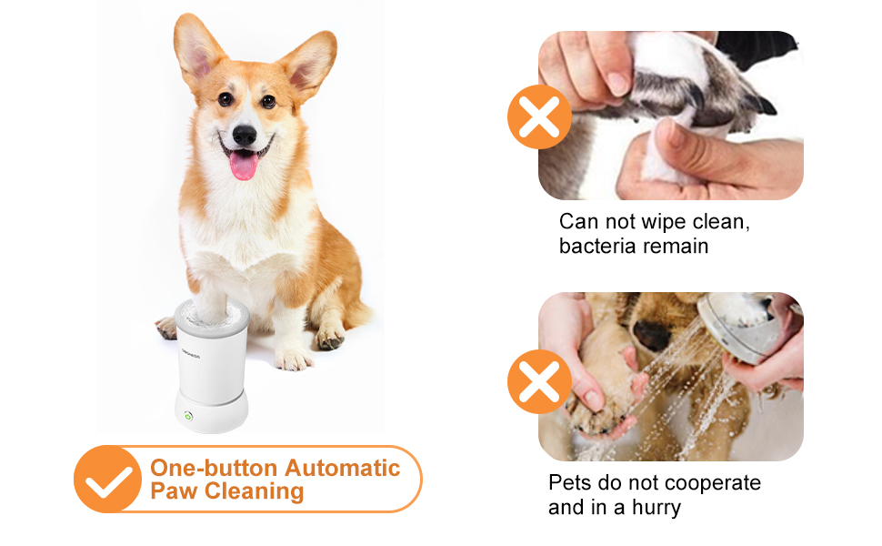 Dogness auto paw cleaner VS Traditional cleaning