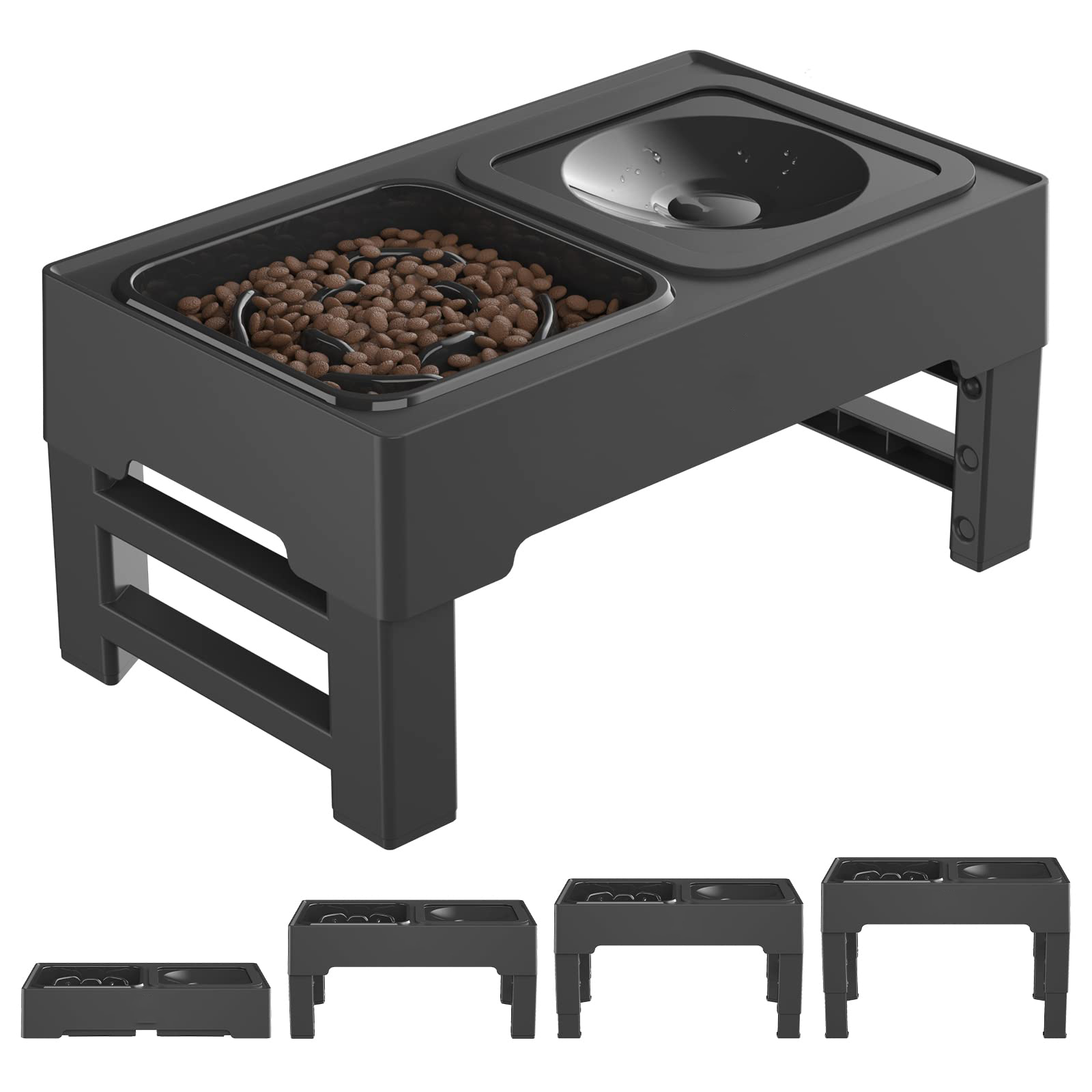 Petopvilla™ Elevated Slow Feeder Dog Bowl