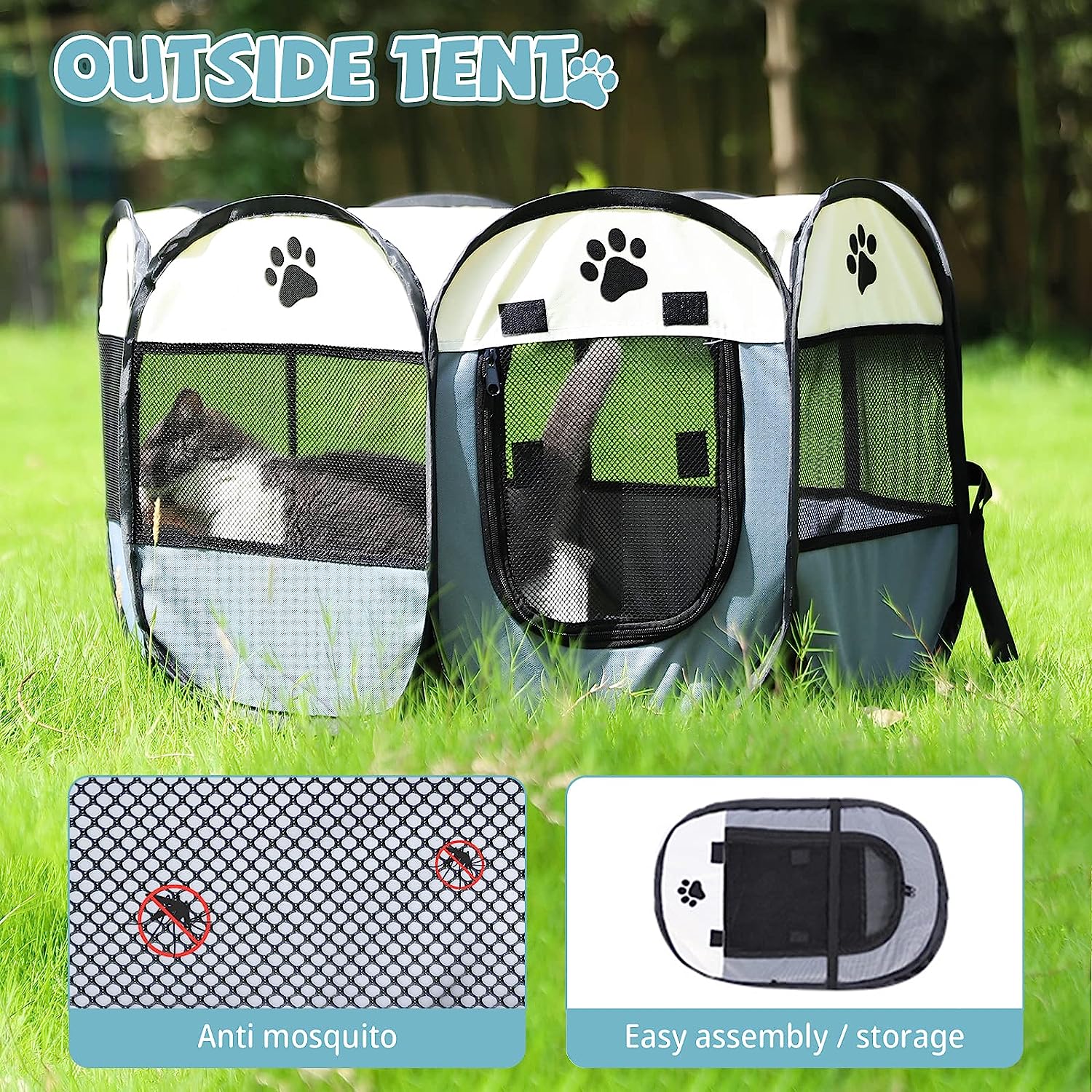 Peouna™Portable Cat Dog Crate